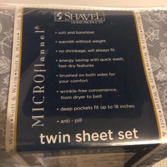Shavel flannel printed sheet set - Picture 2 of 4